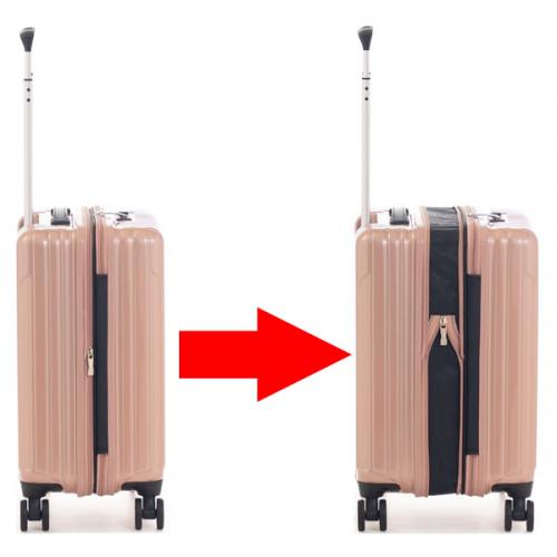 アジア・ラゲージ ALI-6000-18W 拡張タイプ (40L～48L) ファスナータイプ スーツケース エキスパンダブル 3～4泊用 機内持ち込み可能