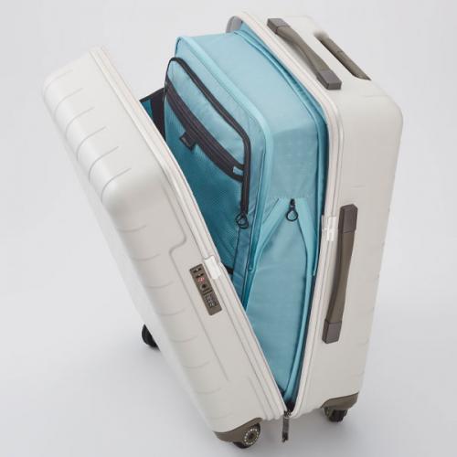 プロテカ スーツケース 360G4 (24L) 日本製 キャスターストッパー付き ファスナータイプ 1～2泊用 外寸計99cm コインロッカー収納サイズ 02420