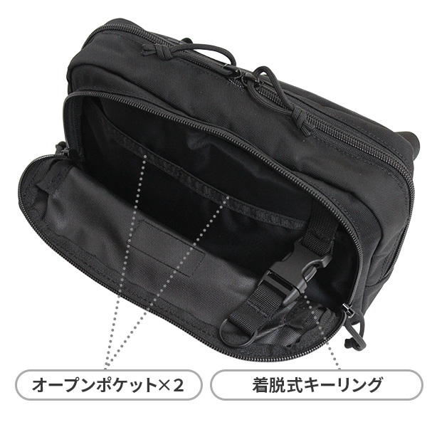 フロントジップポケット
