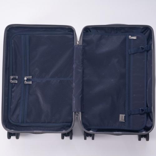TAKEO KIKUCHI タケオキクチ SETTERSILVER セッターシルバー SSサイズ (22L) ファスナータイプ スーツケース 1～2泊用 機内持ち込み可能 SET001-22