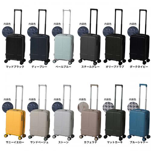 innovator イノベーター スーツケース 38L 42L ファスナー Sサイズ 中型 1-3泊 北欧 スウェーデン キャスターストッパー 容量拡張 エキスパンダブル INV43EX