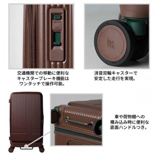 innovator イノベーター スーツケース 45L フロントオープン ドアオープン ファスナー Sサイズ 小型 7泊 北欧 スウェーデン 手荷物預け入れ無料規定内 キャスターストッパー エクストリームジャーニー INV550DOR