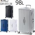 アジア・ラゲージ GRANMAX グランマックス 98L フレームタイプ スーツケース 8～10泊用 手荷物預け入れ無料規定内 大容量 キャスターストッパー GM-055-28