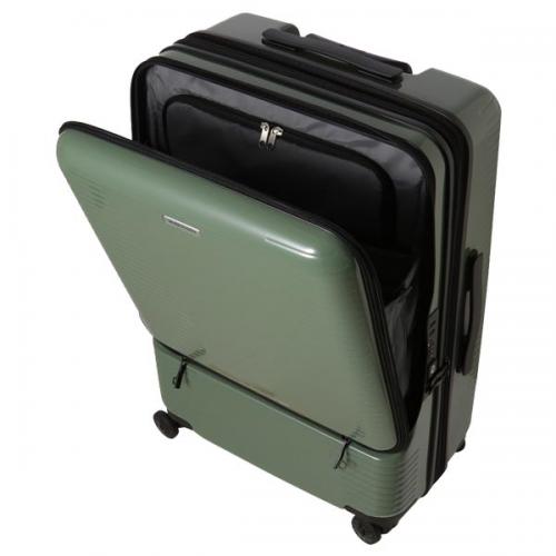 ACE ワールドトラベラー プリマス (64L/最大74L) スーツケース 拡張機能付き キャスターストッパー付き フロントポケット付き 4～7泊用 06702