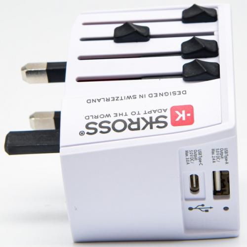 SKROSS ワールド・トラベル・アダプター マルチ変換プラグ MUV USB AC