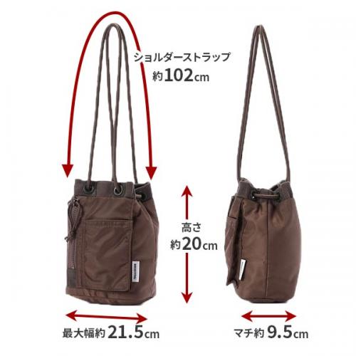 BRIEFING PURSE SACK ブリーフィング パースサック 巾着バッグ ショルダーバッグ 肩掛け BRA261G25