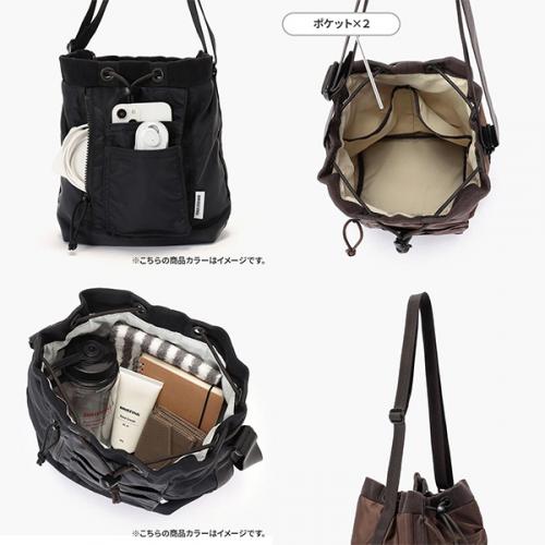 BRIEFING DRAWSTRING SHOULDER (S) ブリーフィング ドローストリングショルダーSサイズ ショルダーバッグ ミニショルダー 巾着バッグ ミリタリー風 BRA253L53