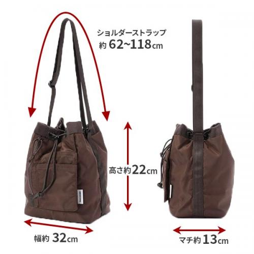 BRIEFING DRAWSTRING SHOULDER (S) ブリーフィング ドローストリングショルダーSサイズ ショルダーバッグ ミニショルダー 巾着バッグ ミリタリー風 BRA253L53