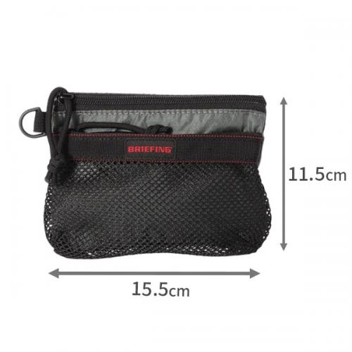 BRIEFING MESH FLAT POUCH S ブリーフィング メッシュ フラット ポーチ エス マルチケース 小物入れ シンプル ギフト メンズ レディース BRA261G17