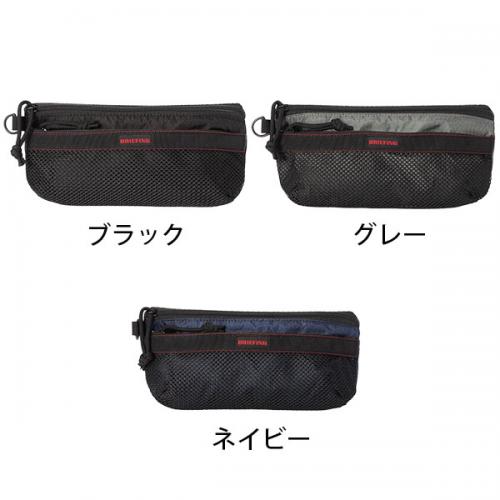 BRIEFING MESH FLAT POUCH S LONG ブリーフィング メッシュ フラット ポーチ エス ロング マルチケース 小物入れ シンプル ギフト メンズ レディース BRA261G18