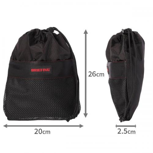 BRIEFING MESH DRAWSTRING POUCH S ブリーフィング メッシュ ドローストリング ポーチ エス マルチケース 小物入れ 巾着 シンプル ギフト メンズ レディース BRA261G19
