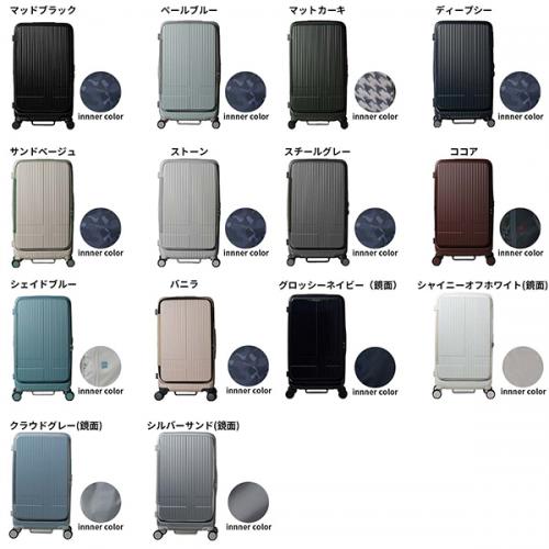 innovator イノベーター スーツケース 75Lフロントオープン ドアオープン ファスナー Mサイズ 中型 5-7泊 キャスターストッパー INV650DOR
