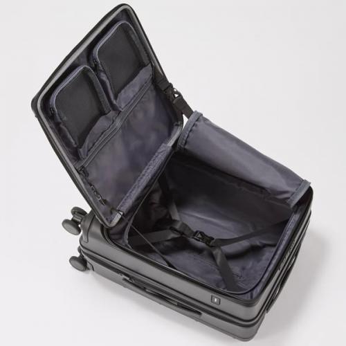 ace. トレリスZ (41L/49L) 拡張機能 フロントオープン型 ファスナータイプ スーツケース ストッパー付き 2～3泊用 機内持ち込みサイズ 09071