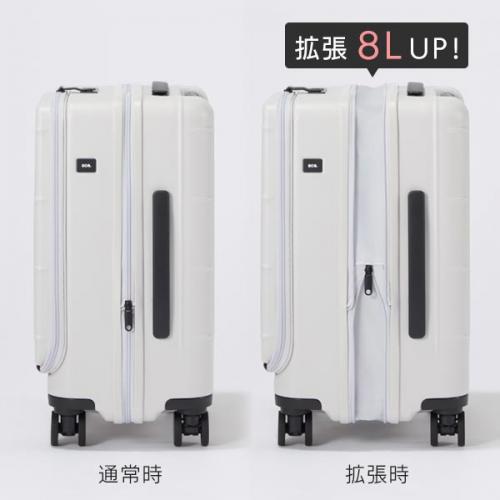 ace. トレリスZ (41L/49L) 拡張機能 フロントオープン型 ファスナータイプ スーツケース ストッパー付き 2～3泊用 機内持ち込みサイズ 09071