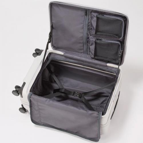 ace. トレリスZ (65L/75L) 拡張機能 フロントオープン型 ファスナータイプ スーツケース ストッパー付き 5～7泊用 手荷物預け入れサイズ 09072