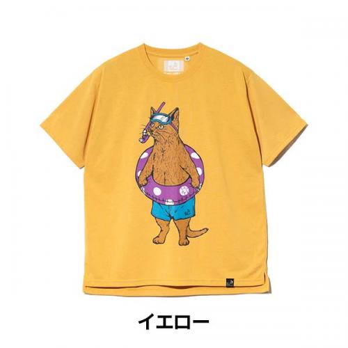 go slow caravan ゴースローキャラバン Drymix 海猫 TEE Tシャツ ポリエステル ねこ ネコ レディース メンズ S M L XL プレゼント ギフト 365601