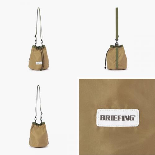 BRIEFING DUAL DRAWSTRING SHOULDER ブリーフィング デュアルドローストリングショルダー 巾着バッグ リバーシブル コンパクト BRA261L57