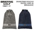 BRIEFING GOLF DRAWSTRING POUCH M DIGITAL CAMO JQ ブリーフィング ゴルフ ドローストリングポーチM デジタルカモジャカード BRG261G41 巾着ポーチ 靴入れ シューズケース 着替え