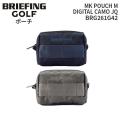 BRIEFING GOLF MK POUCH M DIGITAL CAMO JQ ブリーフィング ゴルフ ポーチM デジタルカモジャカード マチ付きポーチ 小物入れ BRG261G42