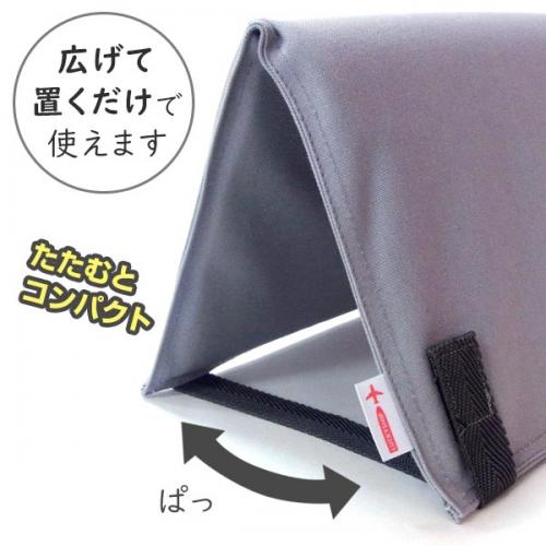 ラッキーシップ 置くだけフットレストクッション 足置き 日本製 軽量 足の疲れ・むくみ対策 トラベルグッズ 旅行用品