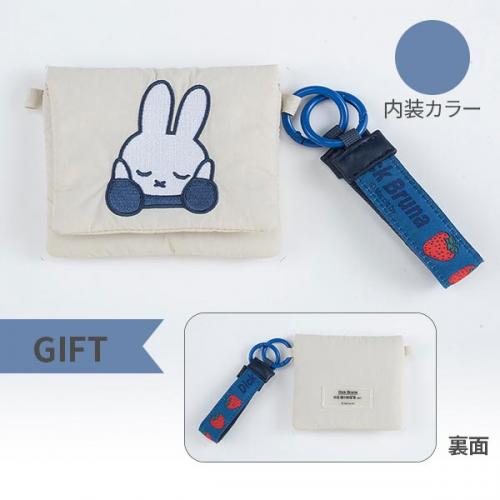 Dick Bruna ディックブルーナ パフチャームミニポーチ ストラップ キーホルダー カードケース イヤホンケース ミッフィー キャラクター プレゼント ギフト ヘミングス 45223