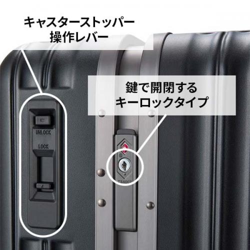 シフレ siffler ハピタスプラス HAPITAS PLUS HPL1164-58 (63L) Mサイズ フレームタイプ 3～5泊 スーツケース キーロック