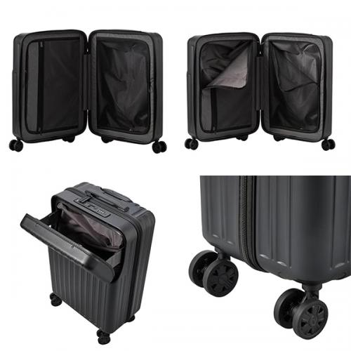 siffler シフレ ハピタスプラス HAPITAS PLUS HPL2325-48UP (30L) Sサイズ 機内持ち込み 上パカ ファスナータイプ 1～3泊 スーツケース ダイヤルロック