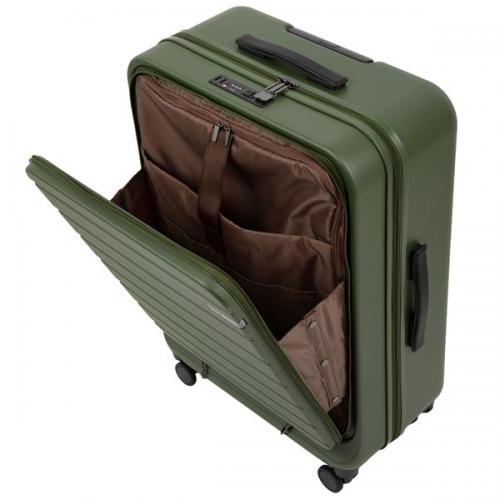 ACE フレットボード スーツケース (75L) フロントポケット付き ファスナータイプ キャスターストッパー機能 5～7泊用 外寸計151cm 手荷物預け入れサイズ 05435