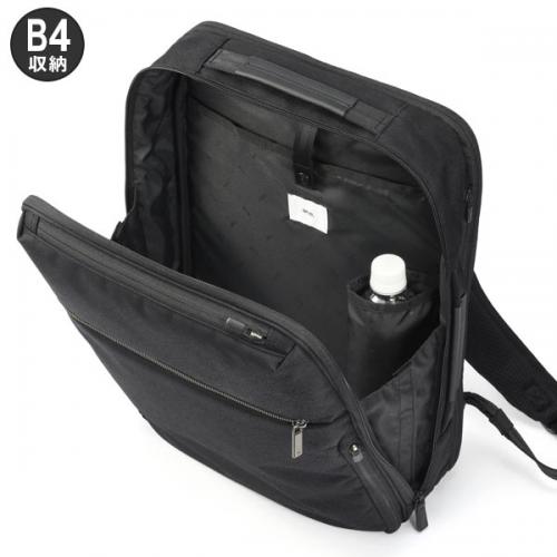 ace. ガジェタブルSF 薄型リュック (16L) サフィアーノ調コーデュラ素材 撥水 B4収納 15.6インチPC対応 エースジーン 68783