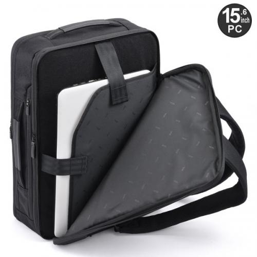 ace. ガジェタブルSF 薄型リュック (19L/23L) 拡張機能 サフィアーノ調コーデュラ素材 撥水 B4収納 15.6インチPC対応 エースジーン 68785