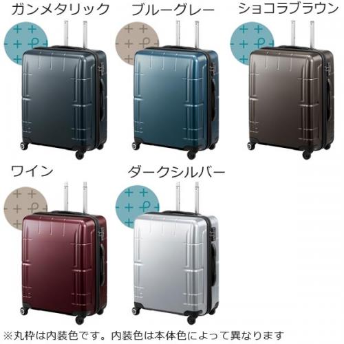 プロテカ スーツケース スタリアVs (53L) キャスターストッパー付き ファスナータイプ 3～5泊用 手荷物預け入れ無料規定内 02952