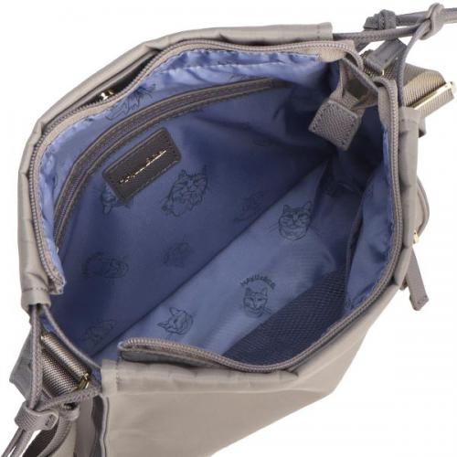 ace. /HAyU×ace. ユッカ 縦型ショルダーバッグ ネコ柄 ファスナー開閉 巾着 17833