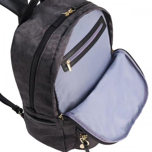 ace. /HAyU×ace. ユッカ リュックサック 19L ネコ柄 2気室 A4収納 ファスナー開閉 バックパック 17836