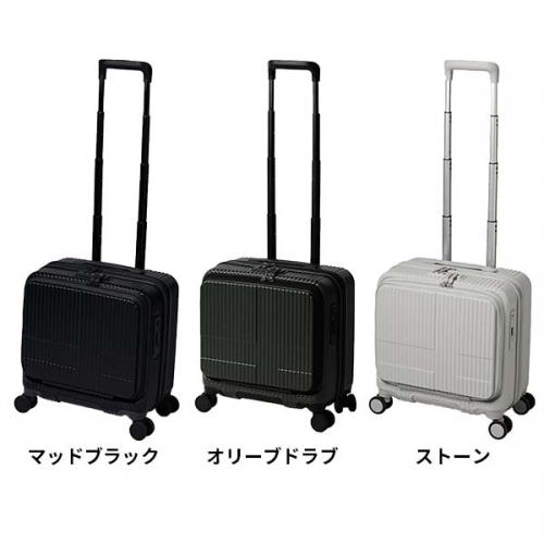 innovator イノベーター スーツケース 約33L フロントオープン フロントポケット ファスナー スーツケース キャリー Sサイズ 小型 1-2泊 機内持ち込み可能 キャスターストッパー エクストリームジャーニー INV20