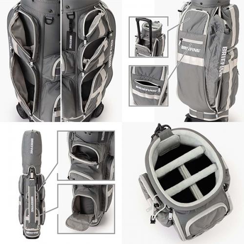 BRIEFING GOLF CR-6 CASTER ブリーフィング ゴルフ シーアール6 キャスター キャディバッグ ゴルフバッグ 軽量 8.5口径 48インチ対応 メンズ レディース BRG251D02