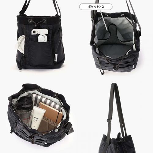 BRIEFING DRAWSTRING SHOULDER (S) ブリーフィング ドローストリングショルダーSサイズ ショルダーバッグ ミニショルダー 巾着バッグ ミリタリー風 BRA253L53